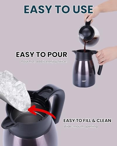 1L 34Oz Thermal Coffee Carafe