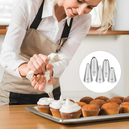 5PCS Piping Tips