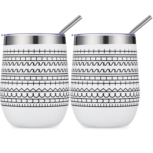 2 Pcs 12 oz Funny Message Coffee Mug Birthday White Elephant Gifts Stainless Steel Insulated Tumblers Wine Cup Gag Gift for for Employee Appreciation Coworkers Friends Father (2 Count)