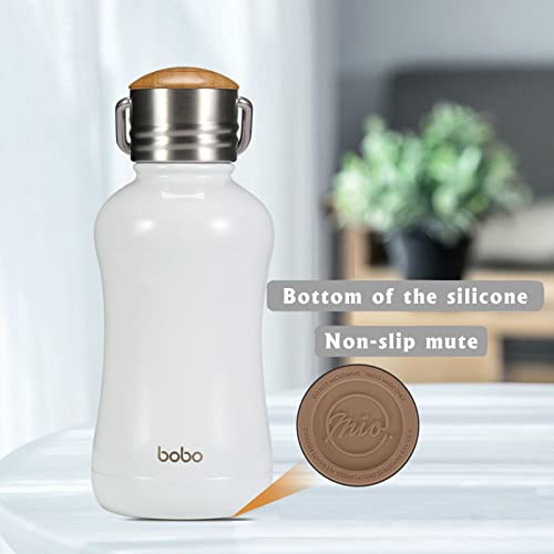 Mini Insulated Water Bottle With Bamboo Lid