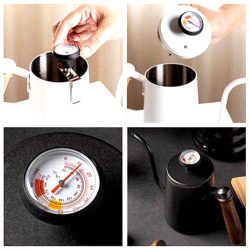 Milk Frothing Thermometer 2 Packs for Coffee Chocolate Cappuccino Frothy Milk Foam Stainless Steel Thermometer Latte Art Pen (2 Count)