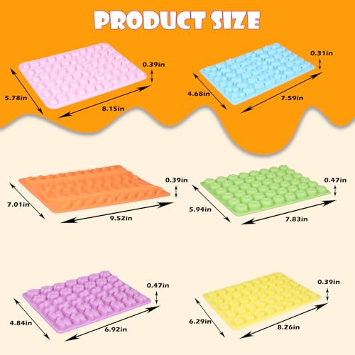 Gummy Bear Molds Silicone 37PCS Set