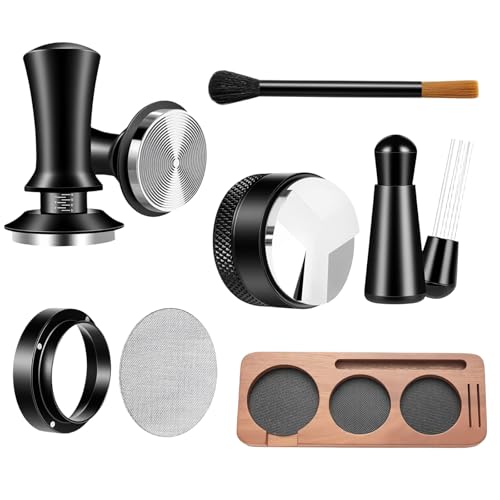 7 Pcs 58mm Espresso Tamper Tools Accessories Kit for Coffee WDT Tool Set