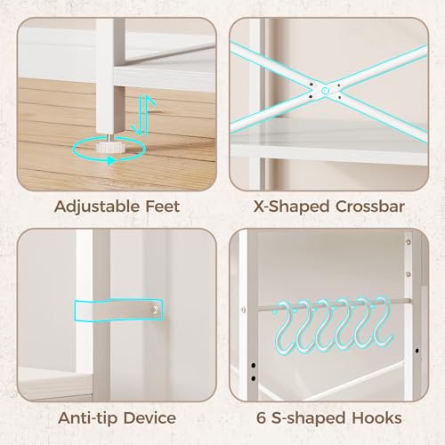 Kitchen Bakers Rack with Power Outlet