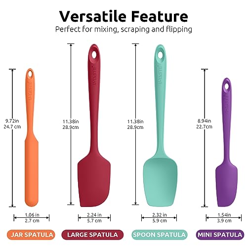 Silicone Spatula Set 600°F High Heat Resistant