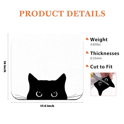 Black Cat Dish Drying Mat