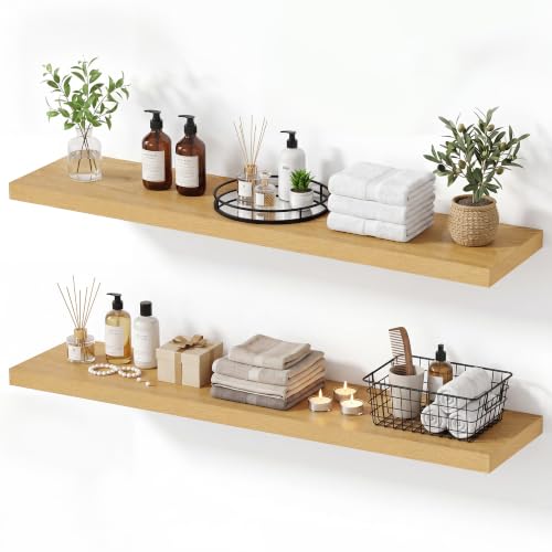 10 Inch Deep Floating Shelves 40” Set of 2 (2 Count)
