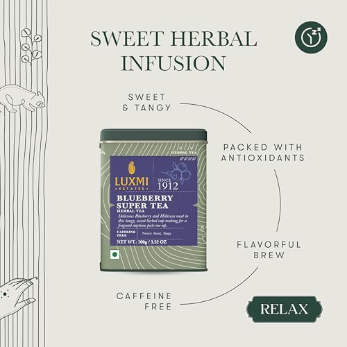 Estates Blueberry Super Herbal Tea (3.52 Ounce)