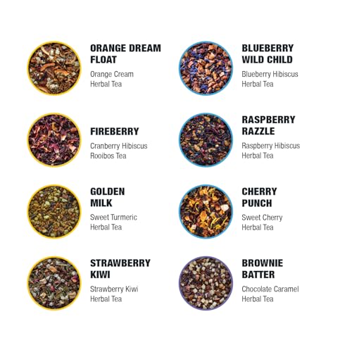 Caffeine Free Tiesta Tasting Sampler Dry Flight Set (19.25 Ounce)