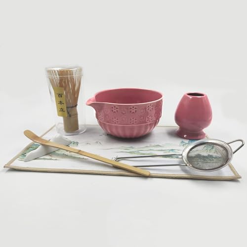 Matcha Whisk Set Pink