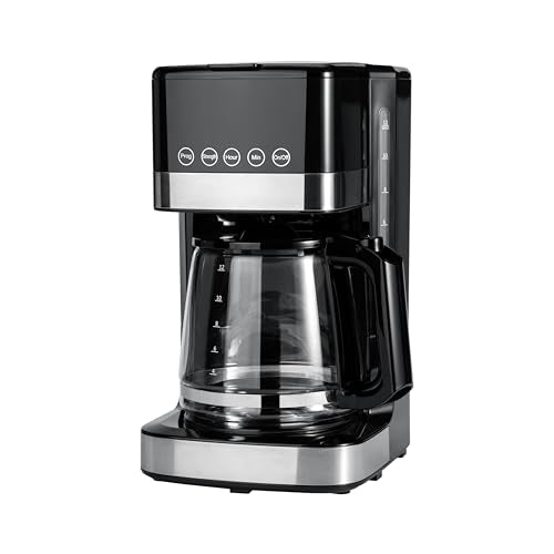 Programmable 12 Cup Drip Coffee Maker with Glass Coffee Pot