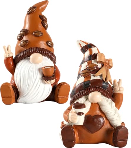 Maillard Coffee Gnomes Figurines Set (2 Count)