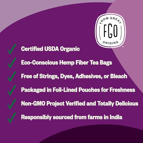 Organic Tulsi Holy Basil Tea (100 Count)