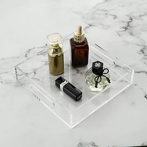 Clear Sturdy Acrylic Tray with Handles