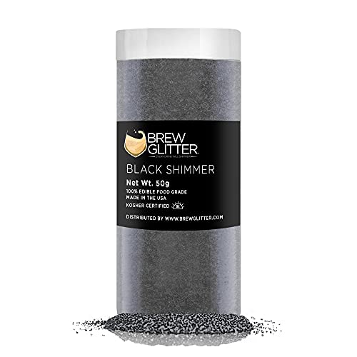 Black Shimmer BREW GLITTER Edible Glitter For Drinks