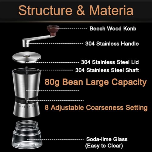 Precision Manual Coffee Grinder for Home Use