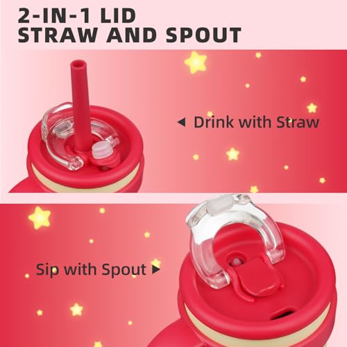 14 oz Tumbler with Handle and Straw