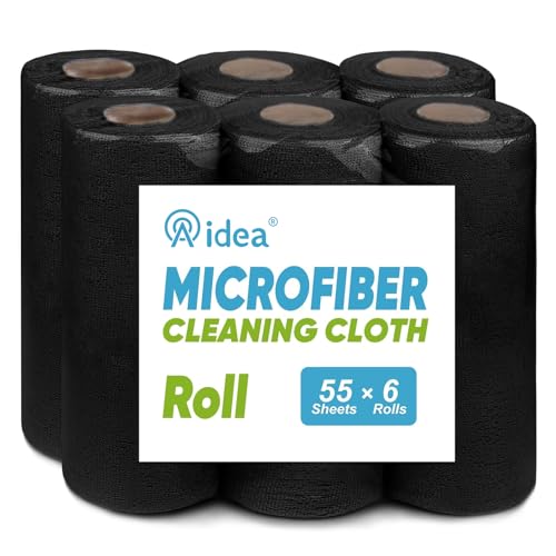Microfiber Cleaning Cloth 330 Sheets 6 Roll (330 Count)