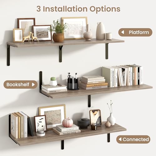 Floating Shelves for Wall (2 Count)