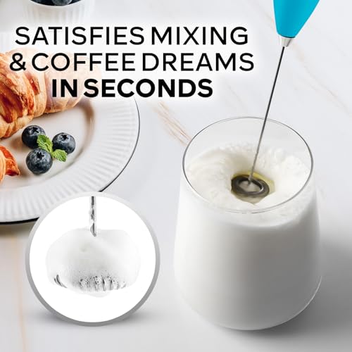 Powerful Milk Frother Wand With Duracell Batteries