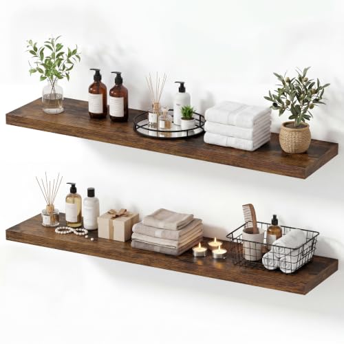 10 Inch Deep Floating Shelves 40” Set of 2 (2 Count)