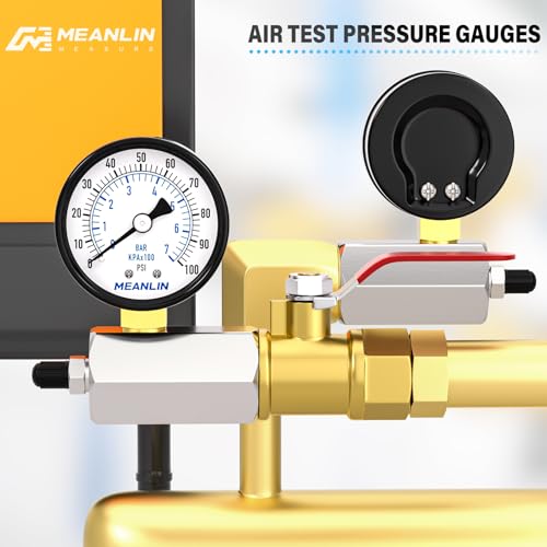 0~100Psi 2" Steel Double Graduated Air Test Pressure Gauges