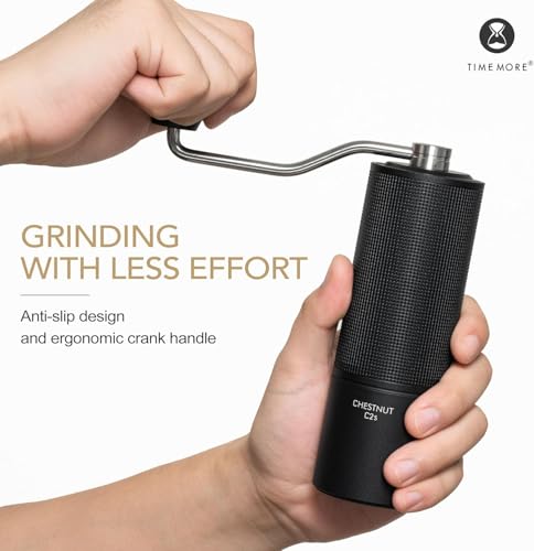 Chestnut C2S Manual Coffee Grinder Capacity 25g with CNC Stainless Steel Conical Burr