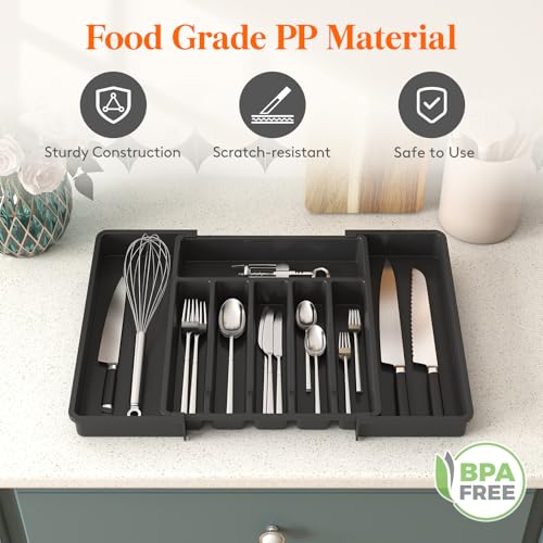 Extra Large Silverware Drawer Organizer