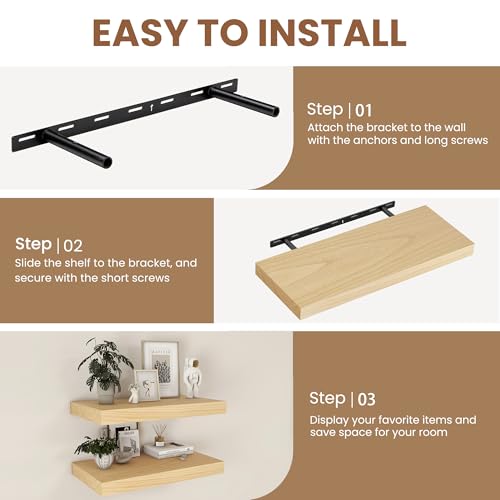 Floating Shelves24 Inch Long (2 Count)