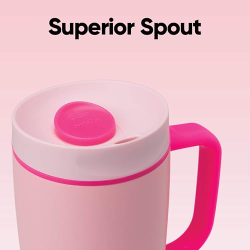 SmoothSip Slider Stainless Steel Insulated Travel Mug with Handle
