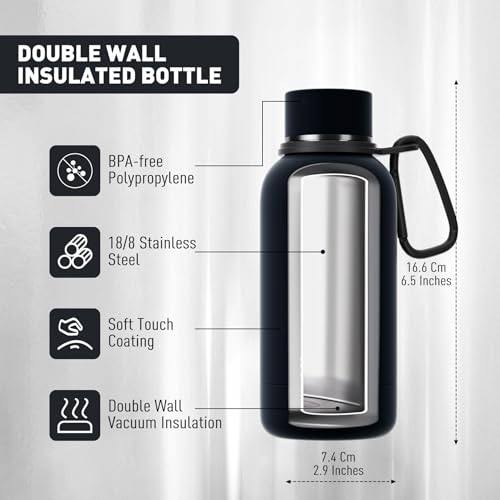 Small Water Bottle 12oz with Clip