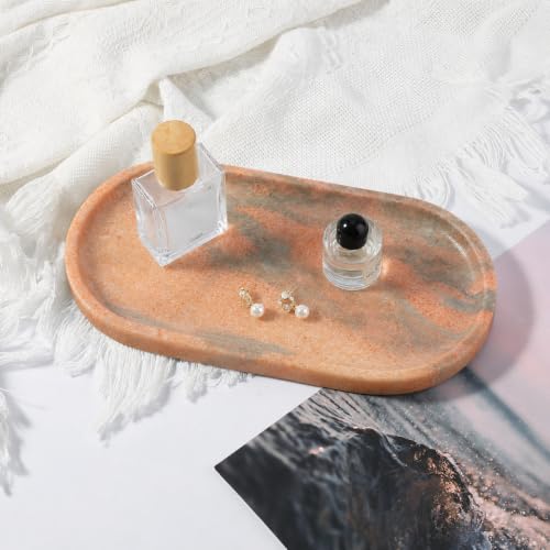 Natural Marble Tray for Bathroom Countertop