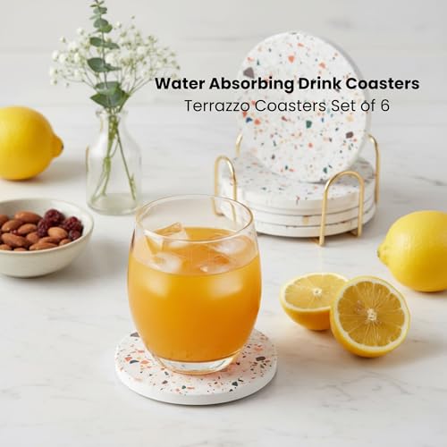 Terrazzo Coasters Set of 6 (6 Count)