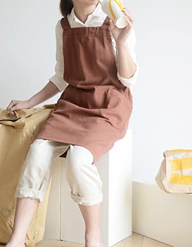 Soft Cotton Linen Apron for Women
