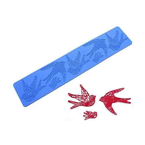 3D Bird Silicone Mold for Cupcake Fondant Lace Pad Cake Decorating