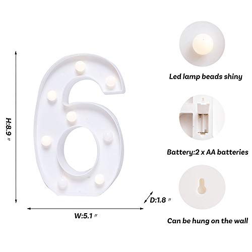 Decorative Led Marquee Light Up Number