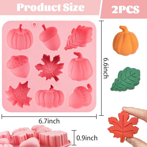 Thanksgiving Fall Silicone Molds Pumpkin Cake Mold Maple Leaf Silicone Mold