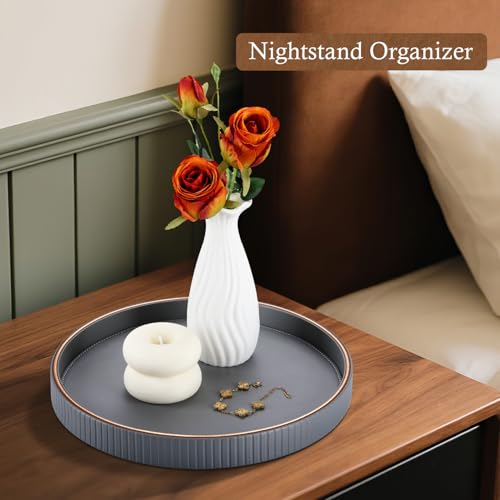 12" Round Coffee Table Tray for Home Decor