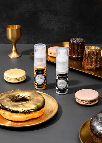 Gold Edible Glitter Spray for Cakes