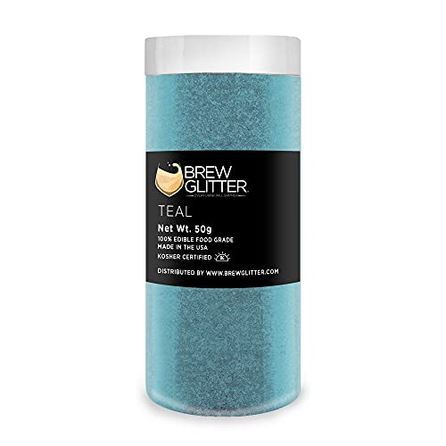 Teal BREW GLITTER Edible Glitter For Drinks