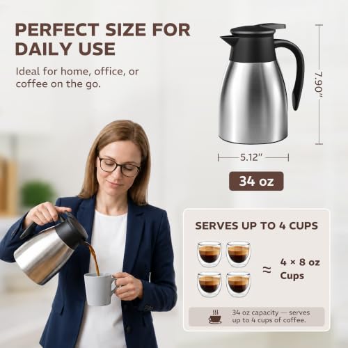 Thermal Coffee Carafe for Keeping Hot