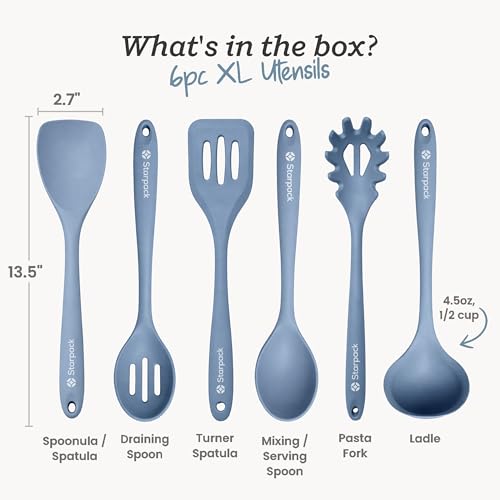 Starpack Like a Boss XL Silicone Cooking Utensils Set (6 Count)