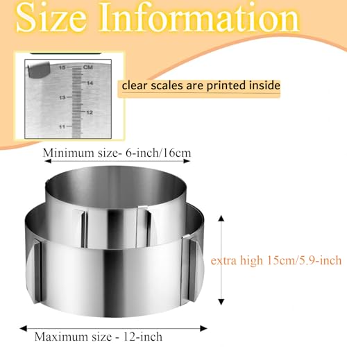 Cake Ring Extra High 15cm