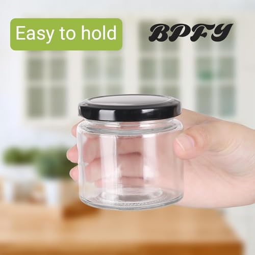 24Pack 5oz Glass Jars with Lids (12 Count)