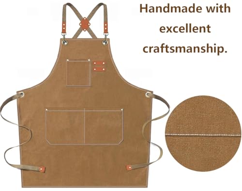 Chef Aprons for Men Women with Oversized Pockets