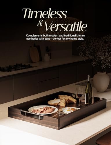 20"x14" Wooden Large Serving Tray