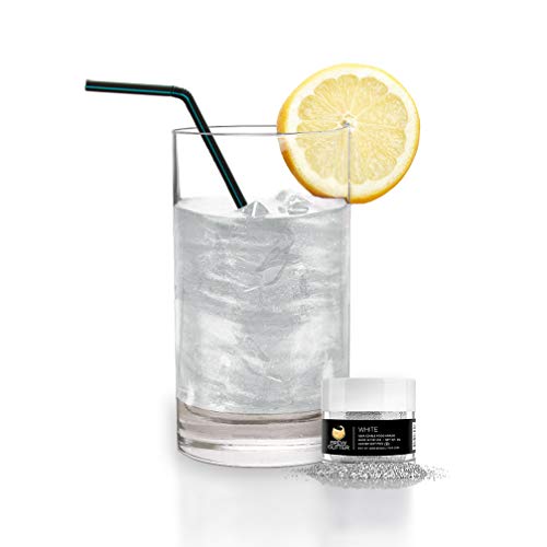 White BREW GLITTER Edible Glitter For Drinks