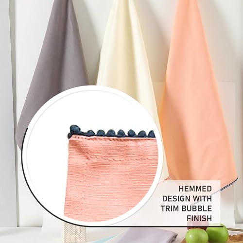 Kitchen Towels 100% Cotton Solid Kitchen Dish Cloths (6 Count)