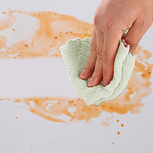 12 Pack Microfiber Dish Cloths for Kitchen Washing Dishes (12 Count)