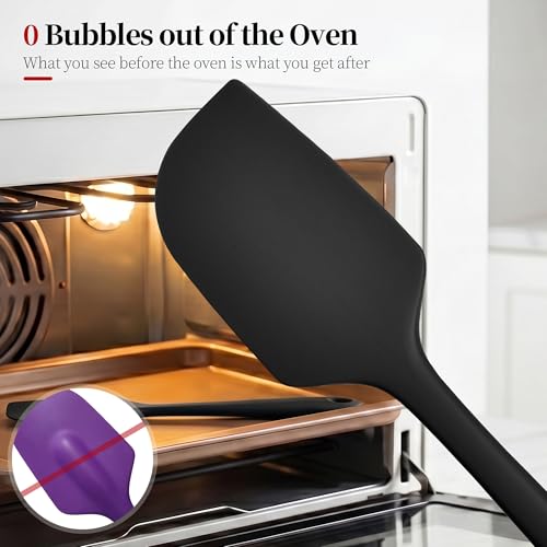 600ºF Heat Resistant Silicone Spatula Spoonula Set of 2